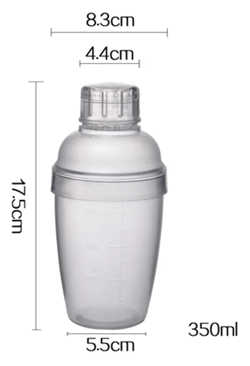 Plastic Martini Cocktail Shaker 350ml/530ml/700ml/1000ml