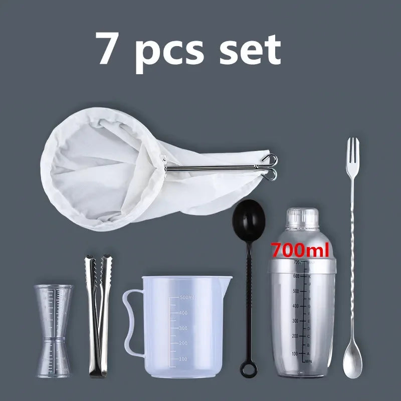 Plastic Martini Cocktail Shaker 350ml/530ml/700ml/1000ml