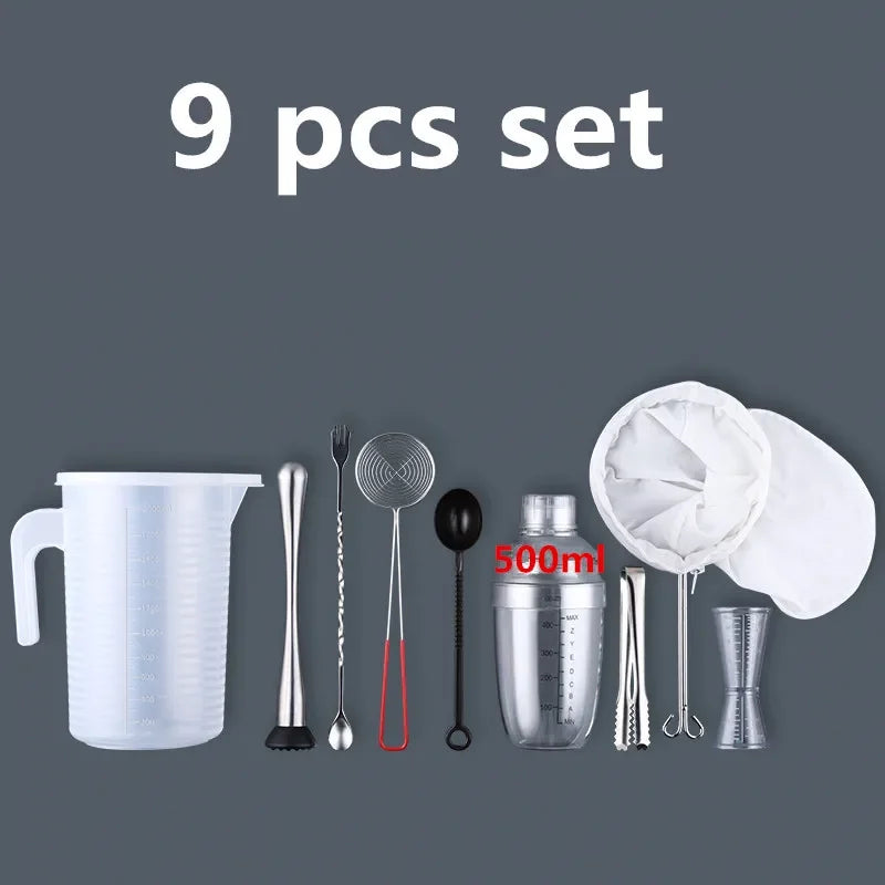 Plastic Martini Cocktail Shaker 350ml/530ml/700ml/1000ml