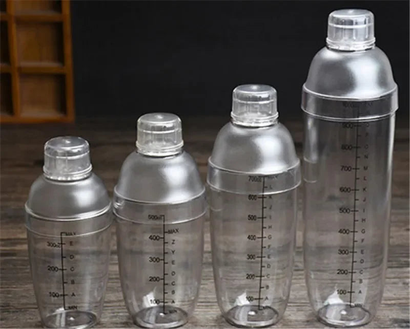 Plastic Martini Cocktail Shaker 350ml/530ml/700ml/1000ml
