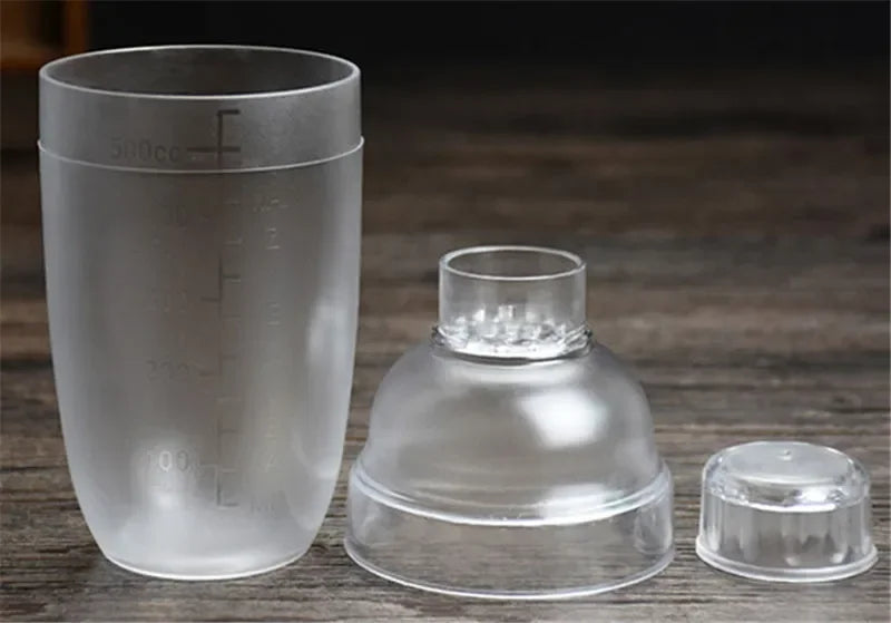 Plastic Martini Cocktail Shaker 350ml/530ml/700ml/1000ml