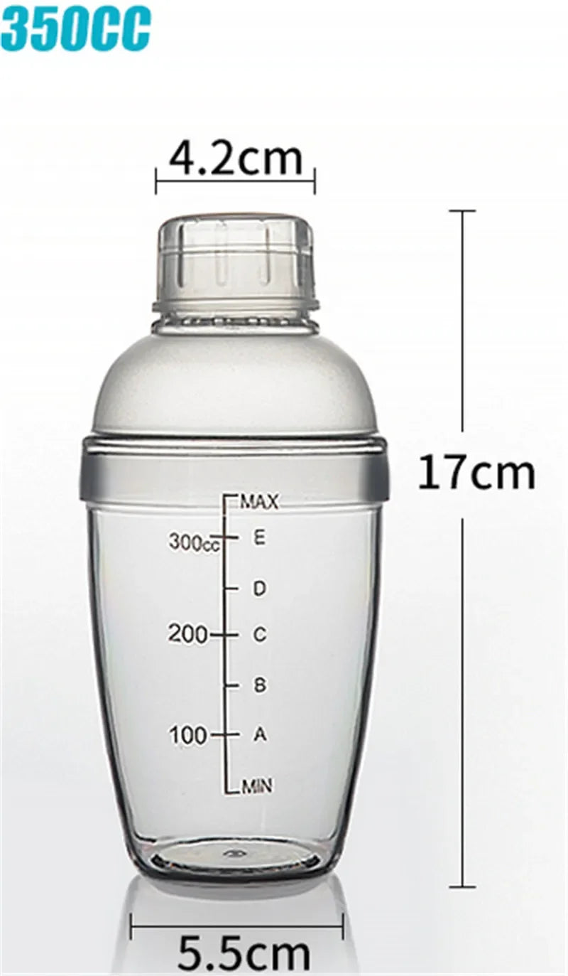 Plastic Martini Cocktail Shaker 350ml/530ml/700ml/1000ml