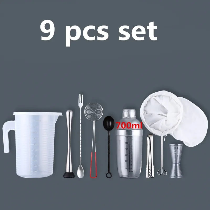 Plastic Martini Cocktail Shaker 350ml/530ml/700ml/1000ml