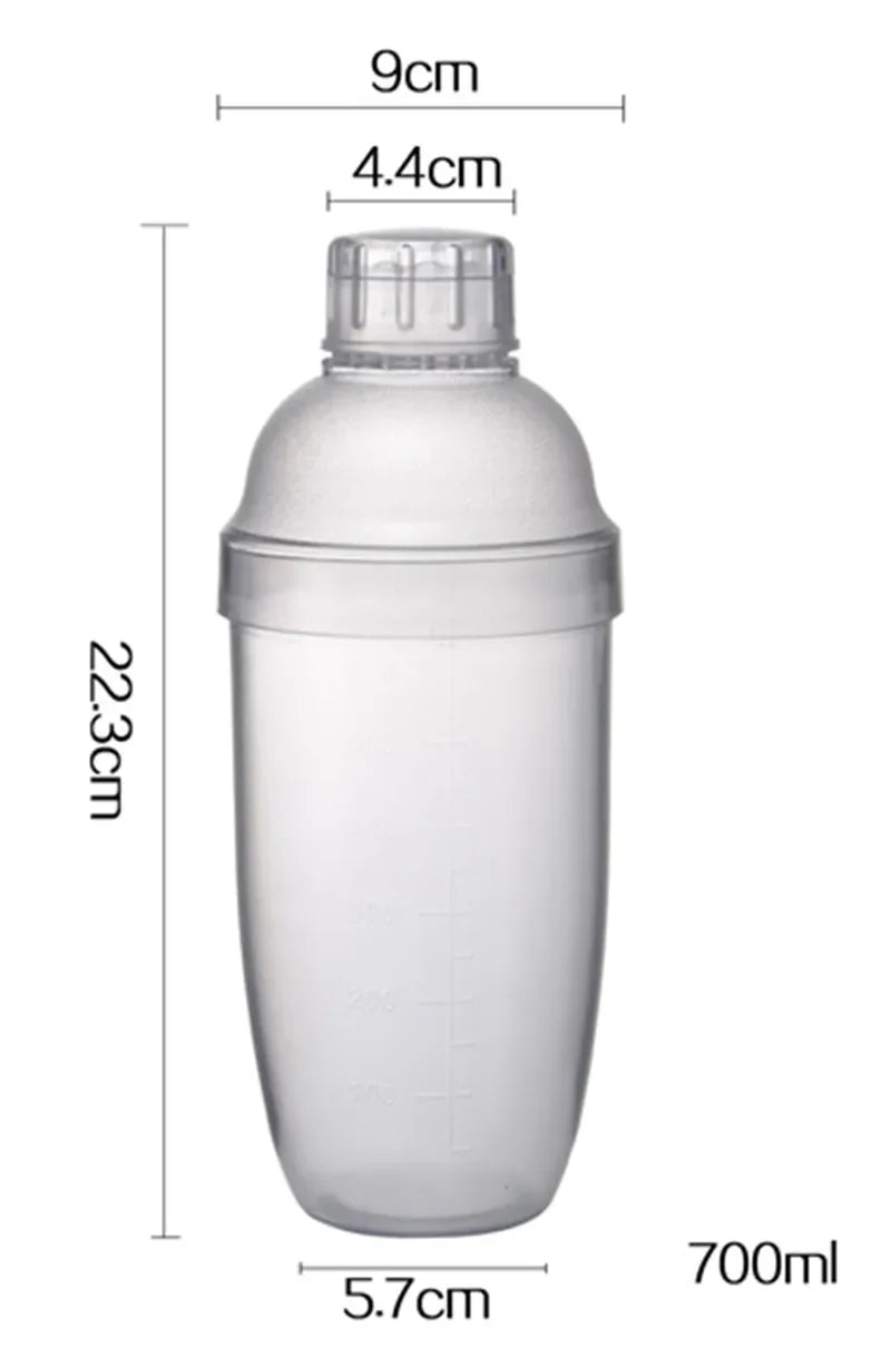 Plastic Martini Cocktail Shaker 350ml/530ml/700ml/1000ml