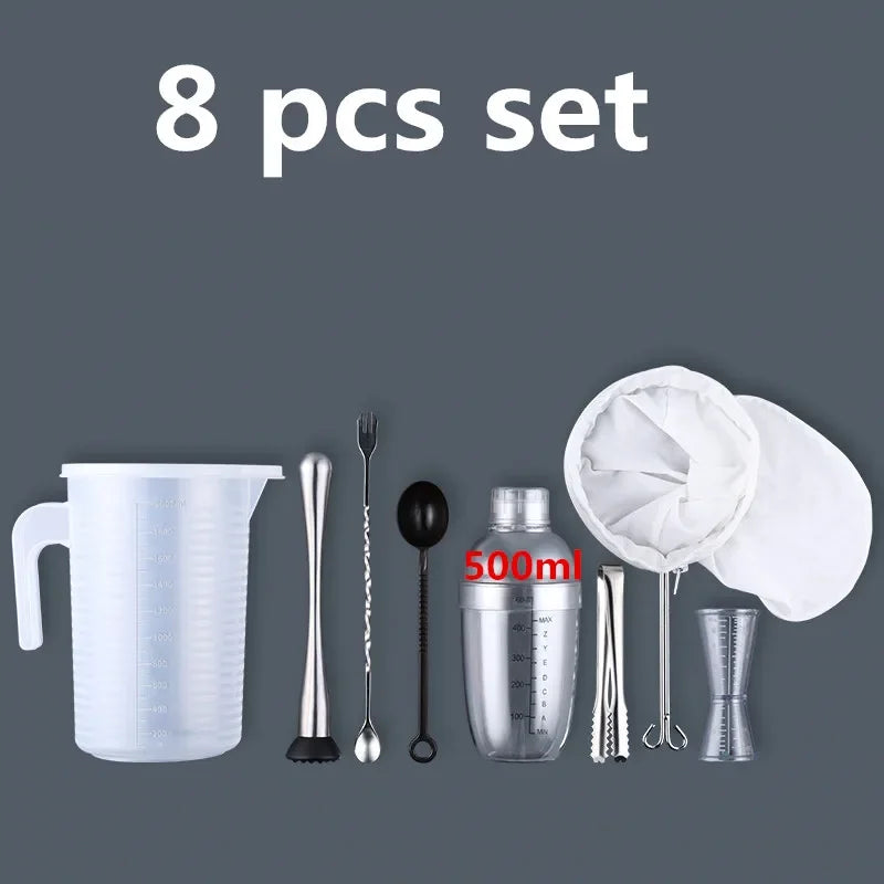 Plastic Martini Cocktail Shaker 350ml/530ml/700ml/1000ml