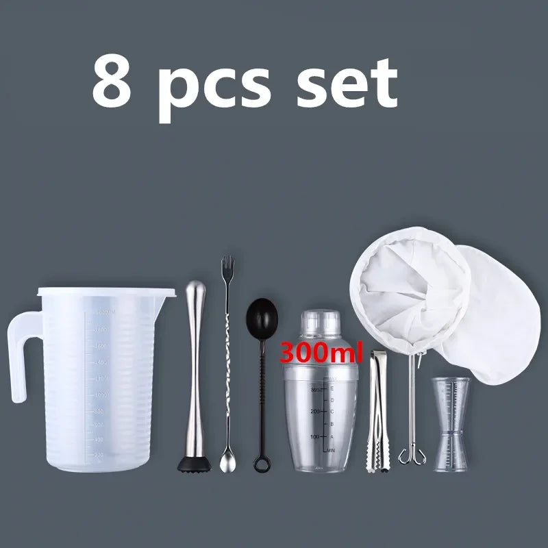 Plastic Martini Cocktail Shaker 350ml/530ml/700ml/1000ml