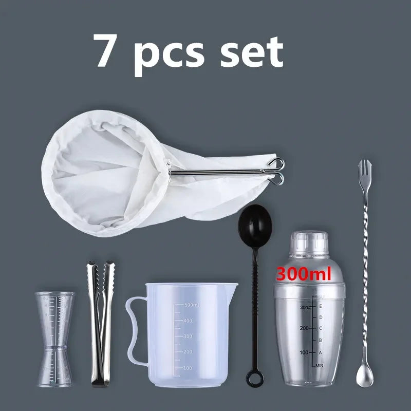 Plastic Martini Cocktail Shaker 350ml/530ml/700ml/1000ml