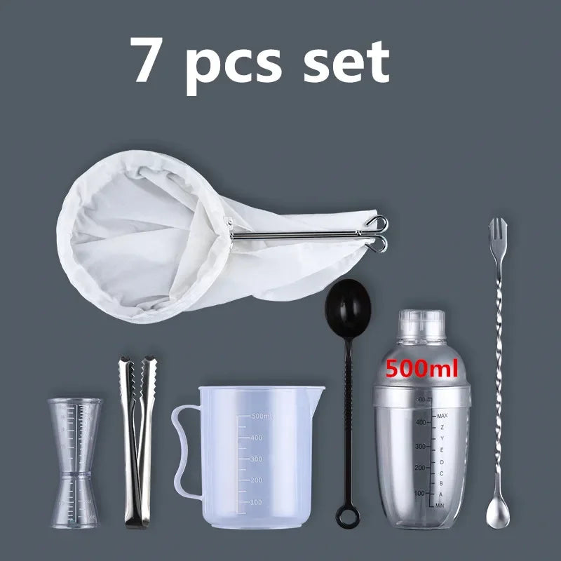 Plastic Martini Cocktail Shaker 350ml/530ml/700ml/1000ml