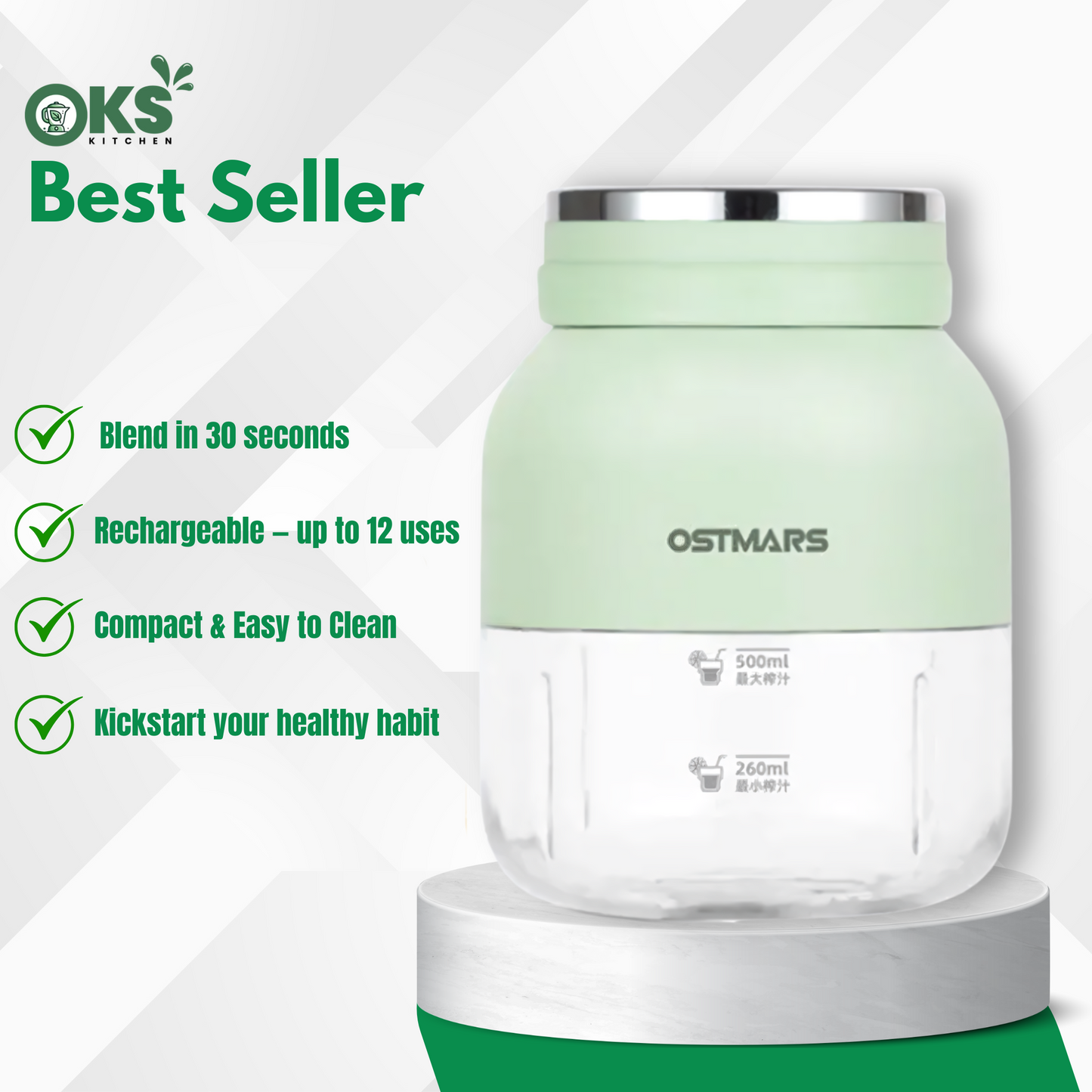 800ML Portable Electric Juicer Cup