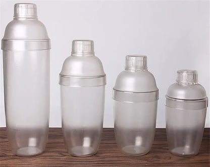 Plastic Martini Cocktail Shaker 350ml/530ml/700ml/1000ml