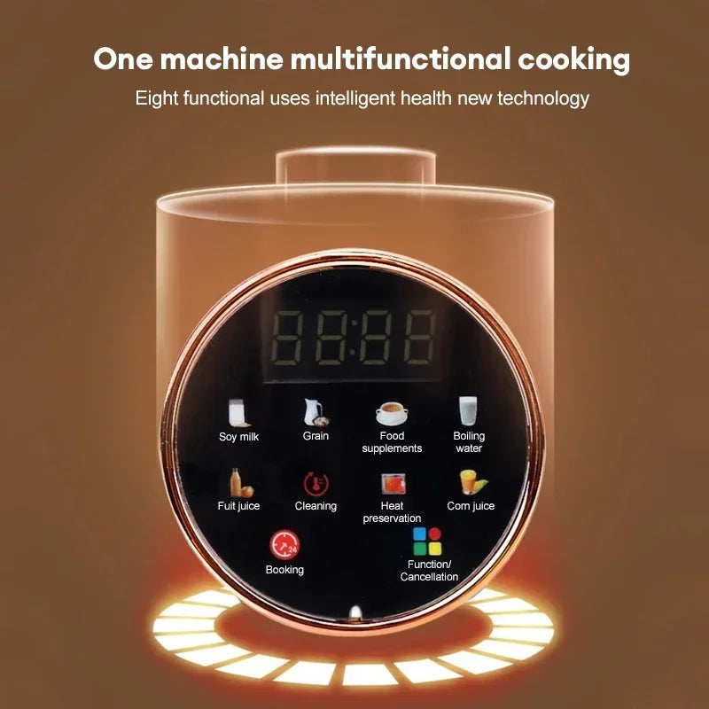 1500ML Smart Soy Milk & Smoothie Maker – All-in-One Blender for Rice, Fruit & More