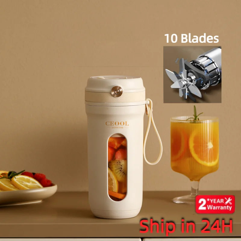 10-Blade Portable Electric Blender