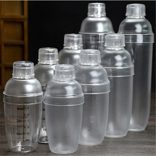 Plastic Martini Cocktail Shaker 350ml/530ml/700ml/1000ml